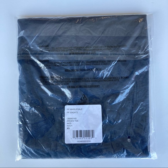 46. We The Free by Free People Arden Tee in Navy size XS - Picture 4 of 4